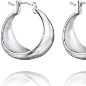 Chloe and Isabel Silver Hoop Earrings